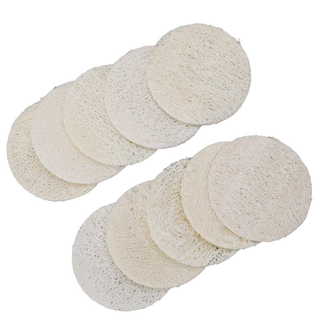 10 buc burete de bucătărie din lufă moale, absorbant, reutilizabil, 6x6cm