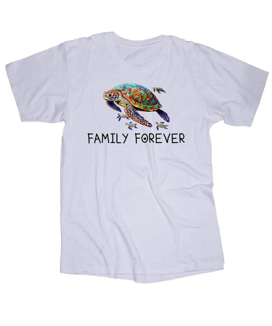 

Sea Turtle Family Forever White Ringspun T-shirt XL