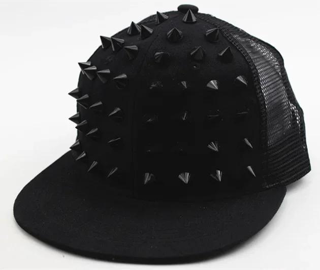

2025 New Men and Women s Rivet Flat Hat, Punk Rock, Hip Hop Stud Baseball Caps, Male, Female, Youth, Teenagers, Boys, Girls kids
