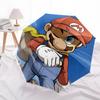 1 Stück Mario Automatischer Faltregenschirm, Automatischer Faltregenschirm mit 8 Speichen, Praktisch für den Außenbereich 021