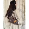 Yunzhen Same Bag for Women 2025 Fall and Winter New Arrival South Korea Ins Large Capacity Retro Bowling Satchel Shoulder Bag