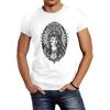 Fancy Mens Indian Girl Graphic Printed TShirt Indigenous Culture Creative Unisex Shirt Summer Round Neck Cotton Short Sleeve