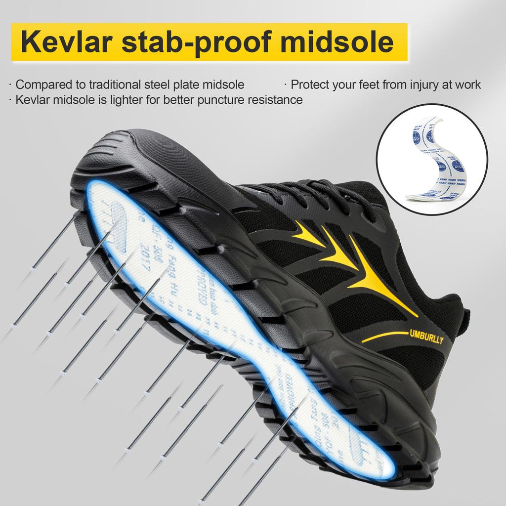 Men Steel Toe Safety Shoes Women Puncture Proof Work Shoes Man Industrial Work Safety Sneakers Breathable Protect Anti-smash Anti-stab Security Shoes