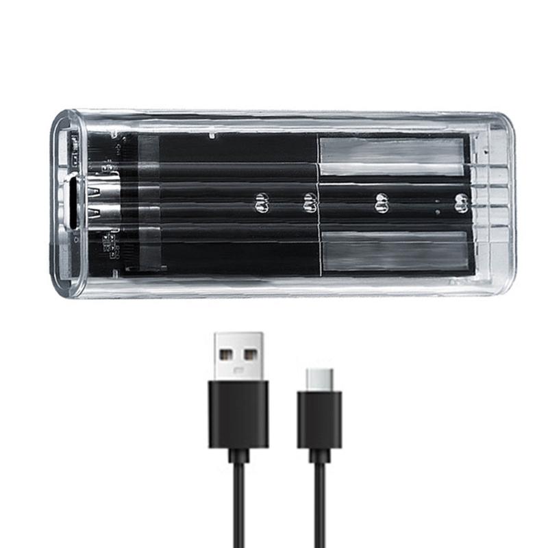 

USB3.0 M.2 NVME / Optional Hard Drive Case Clear PC Shell Small Size for Easy Hardware Inspection and Efficient Cooling