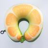 Travel Portable Fruit U-shaped Pillow Cushion Nanoparticle Neck Pillow Office Cervical Pillow Fruit Pattern Travel Pillow