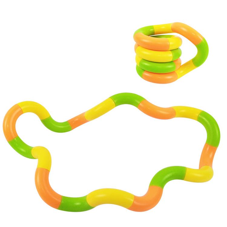 1/3/5Pcs Tangle Fidget Toy Twisting Sensory Hand-Eye Coordination Toy Anxiety Relief Finger Toy for Kid Adult Fine Motor Skills