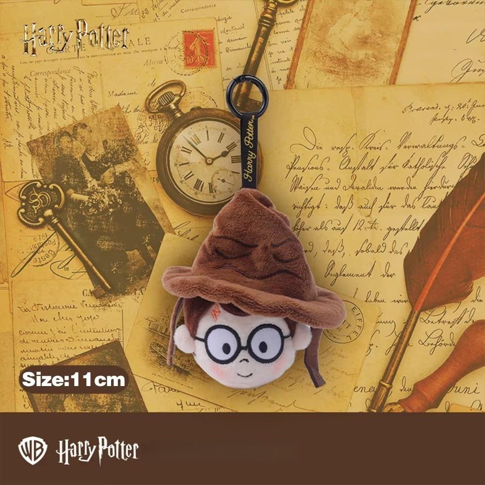 Genuine Harry Potter Plush Ron Hanging Dolls Cartoon Keychain Hedwig Hermione Retractable Ornament Girls Birthday Gifts