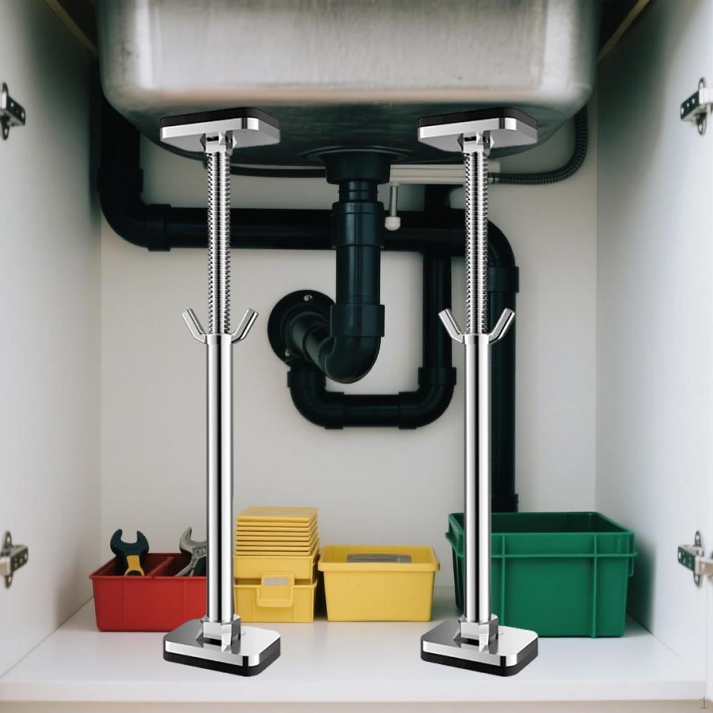 2 ks Držák podmontovaného dřezu, Nastavitelný, Multifunkční, Podpora pro kuchyň