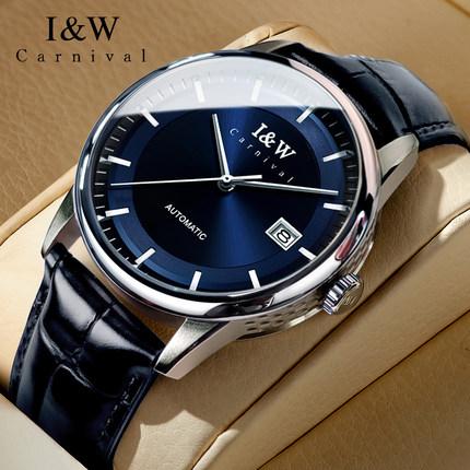 CARNIVAL Brand Mechanical Watch Luxury Sapphire Calendar MIYOTA Movement Automatic Wrist Watches Waterproof for Men Montre Homme