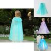 Magical Frozen Elsa Costume Cape In Soft Polyester For Princess Dress Up Fun