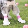 Lightweight Dog Paw Guards for Travel Disposable Boots, Waterproof Pet Covers, Non-woven Fabric Portable Shoes Vet Visits Protectors Small Dogs