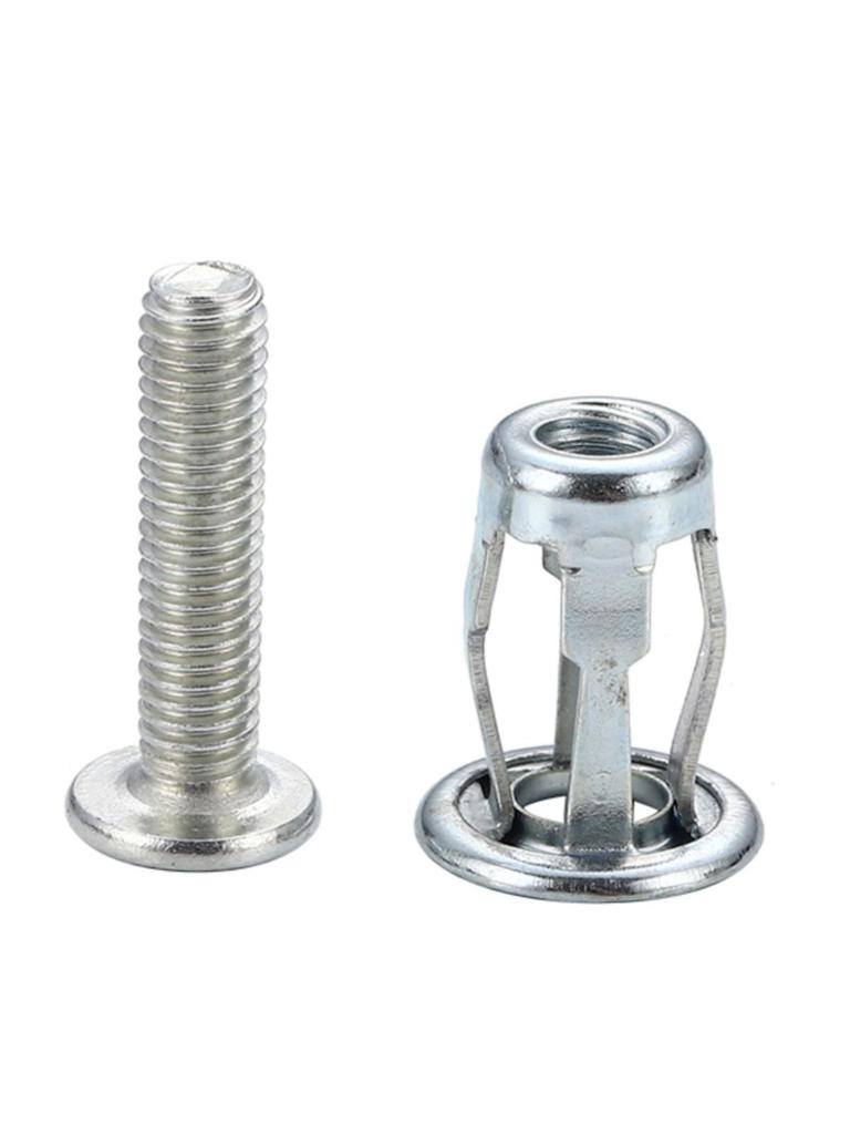 Petal Nut Expansion Bolt Rivet Nut M4M5M6 Sheet Metal Weldless Locking Bolt Free Screws