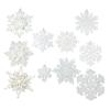 Ciondolo fiocco di neve di Natale in plastica fiocco di neve bianco stringa finestra albero di Natale fiocco di neve festa luogo ciondolo