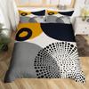Floral Abstract Geometric King Duvet Cover Boho Exotic Bedding Set Colorful Retro Flower Comforter Cover Polyester Quilt Cover