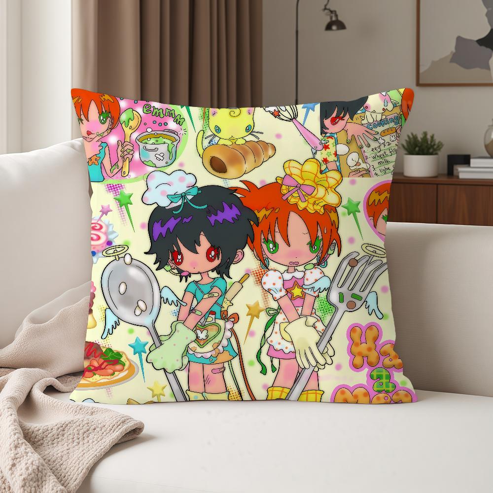 Cartoon Y2K Cute Pillow Case Suitable For Bedrooms Living Rooms Cars Home Decoration