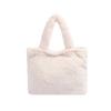 2024 Autumn Winter Cute Fluffy Bag for Women Fashion Versatile Simple New Handbag Commuting Outing Fluffy Tote Bag
