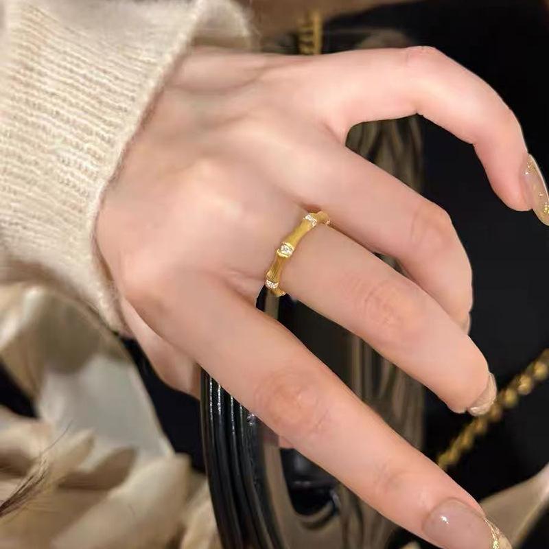 Korean Style Irregular 925 Sterling Silver Women's Versatile Ring, Non-Fading Niche Ins Design