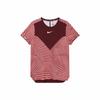 Men's Red Colorblock Stripe Tennis Quick-Dry Short-Sleeve T-Shirt