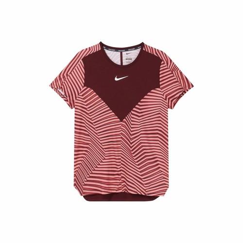 

Nike Men s Red Colorblock Stripe Tennis Quick-Dry Short-Sleeve T-Shirt EU M червоний