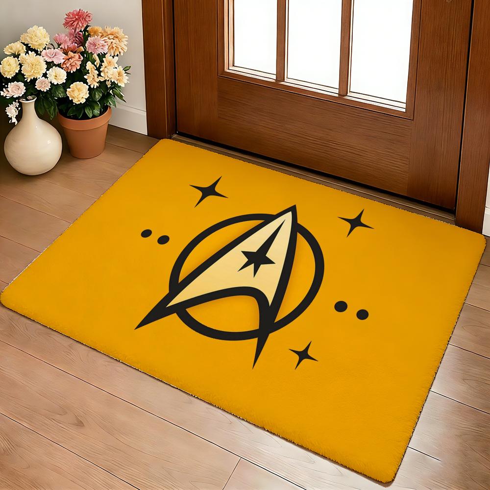 Star T-Trek Ship Movie Floor Mat Cozy Flannel Soft Thick Non-Slip Mat For Living Room Bedroom Kitchen Decor Rugs