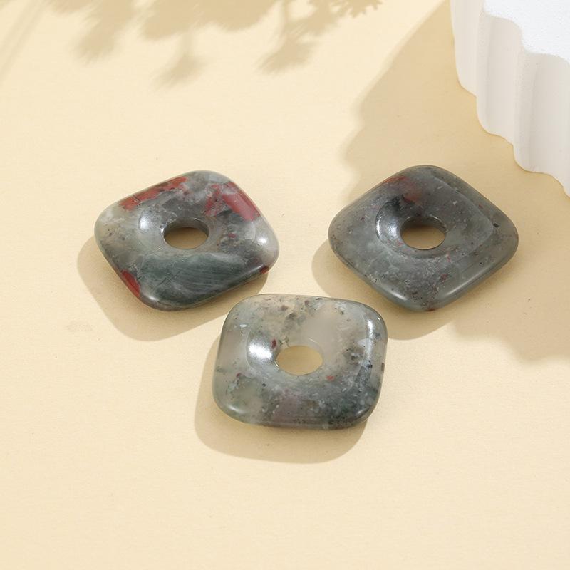 30mm Naturstein Kristall Achat Pi Xiu Quadrat DIY Schmuckzubehör