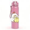 1PC Chick With Yellow Duckling Print 750ml Color Plastic Sports Water Bottle Leakproof Flip Straw Lid Suitable for Sports Office Home Use