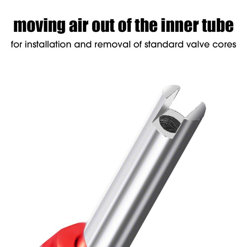 Auto Tire Valve Rod Core Removal Screwdriver Wrench Motorcycle Slotted Handle Tire Repair Installation Tool Car Accessories