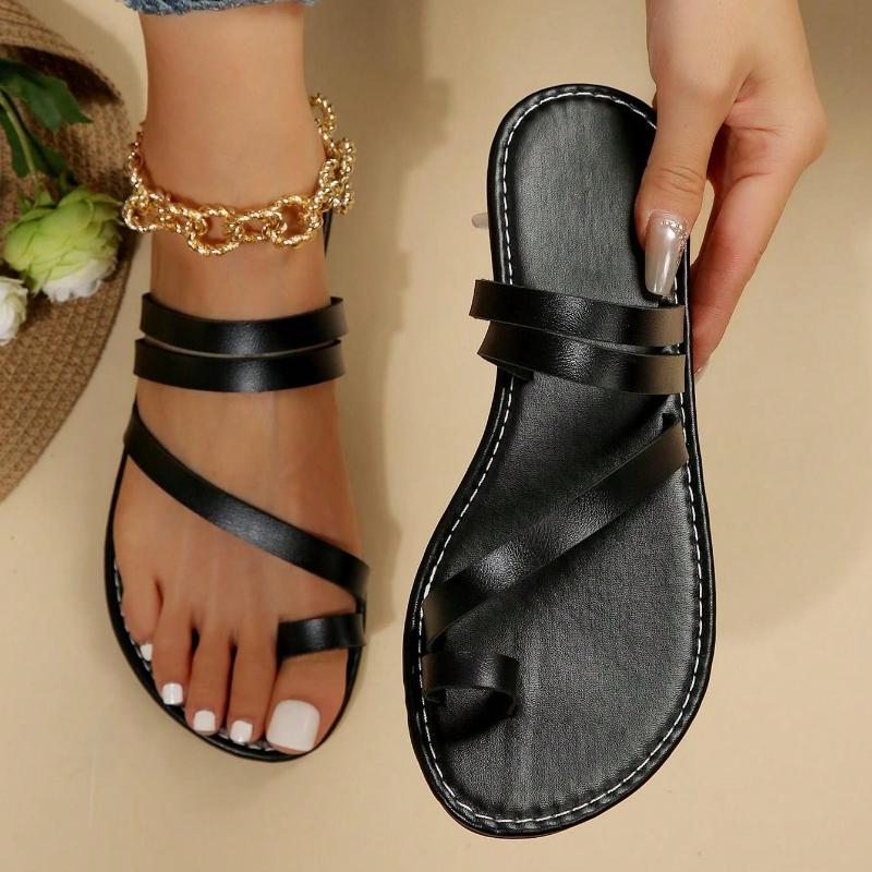 

Fashion Summer Women s Slippers 2025 New Braided Strap Non-slip Soft Sole Women Flat Shoes Fashion Comfortable Women Beach Sandals 36-43 43 чёрный