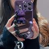 Transparent Little Bear Bracelet Case for iPhone 16 Pro Max/14/15 - New Fashion Protective Cover