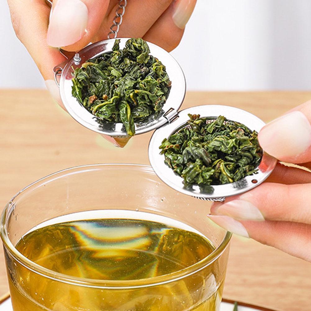 Stainless Steel Tea Infuser Sphere Locking Spice Tea Ball Strainer Mesh Infuser Tea Filter Cooking Tea Tools Kitchen Items