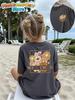 Boho Wildflower Happiness Blooms from Within Girls T-Shirt Summer Kids Short Sleeve Streetwear Casual Round Neck Girls Clothes
