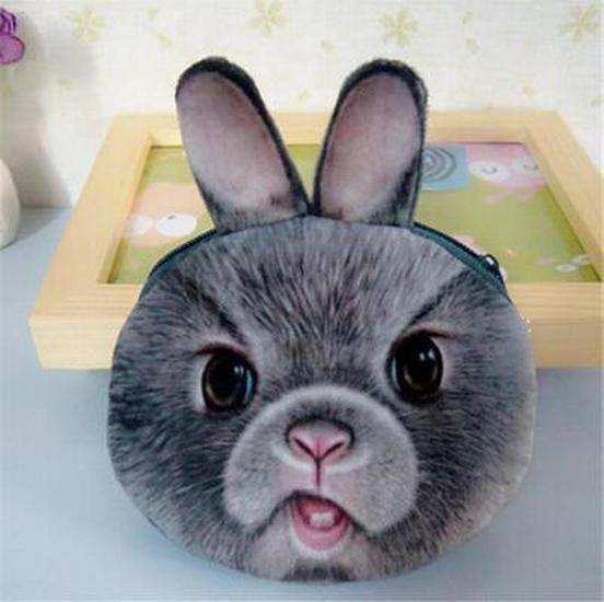 Cartoon Kitten Coin Purse & Key Holder Gift Set