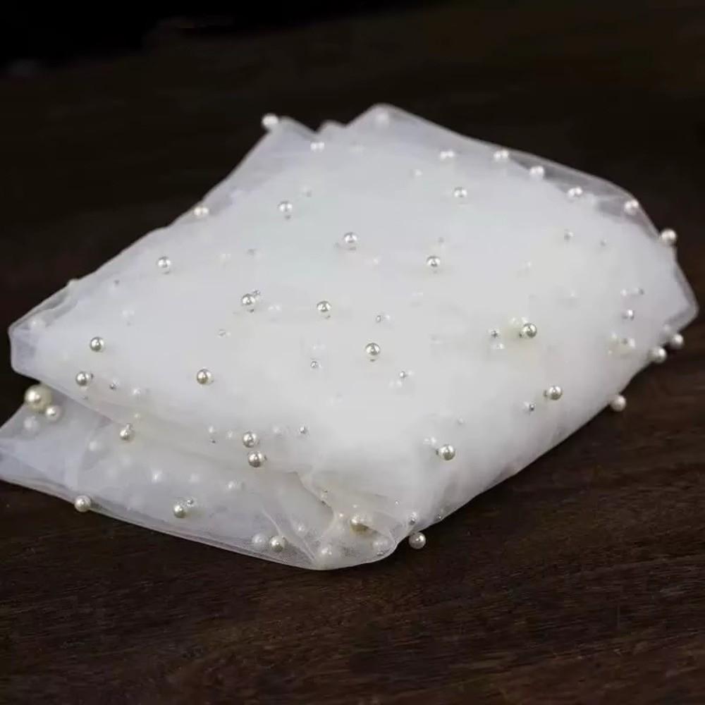 Luxury Pearl Chiffon Runner Romantic Long Table Runner Dreamy Wedding Table Runner  Anniversary