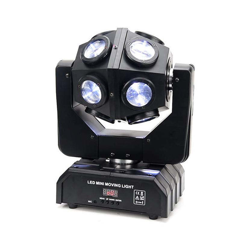 12x10W Football Beam Moving Head Light LED RGBW Full Color Stage Rotating Effect Lighting DMX512 For Disco Party KTV