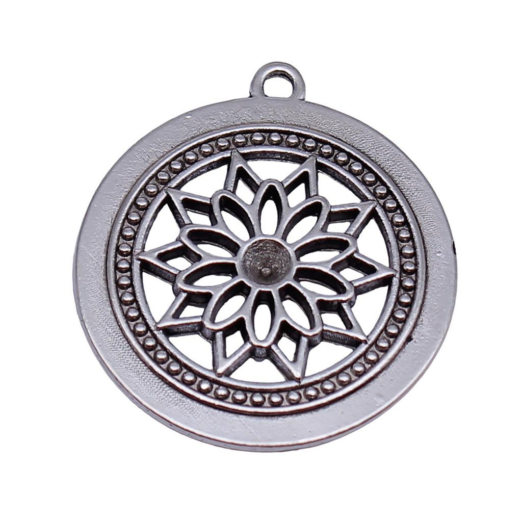 Flowers Of Life Charms Vintage Alloy Pendants For Nature Inspired Jewelry Making