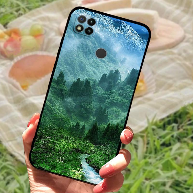 Pour Redmi 9C NFC Coque Mode Luxe Silicone Arrière de Téléphone Pour Xiaomi Redmi 9A 9C 9T Étuis Souples Anti-Choc Fundas Pare-chocs