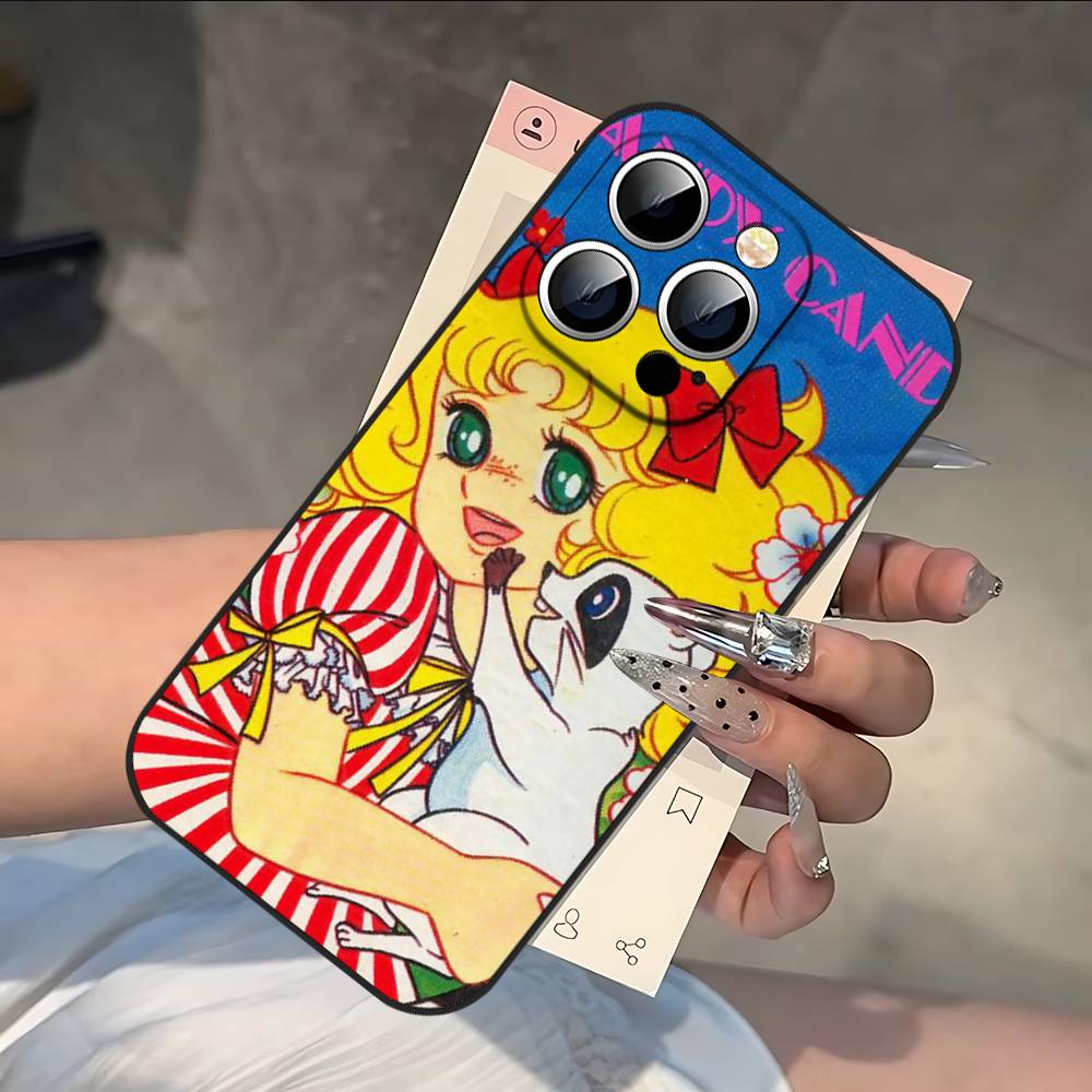 Manga C-Candy Candy Phone Case For IPhone 17 16 15 14 13 12 11 PRO MAX PLUS Mini TPU Soft To Skin-friendly Case