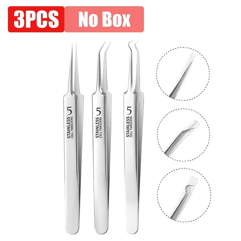 Blackhead Tweezers, Milia Remover, Pimple Popper Tool,Ingrown Hair Tweezers, Blackhead Extractor