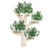 Wall-Mounted Scratching Tree In Tree Shape Made of Solid Pine Wood, with Scratching Surface & Platforms, Decorative & Stable, 155×210 Cm