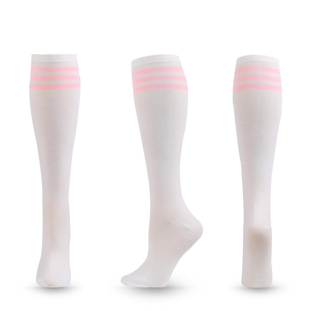 Unisex Compression Socks Football Socks Non-Slip Long Tube Knee High Stockings Socks Striped Soccer Socks Running Sports Socks