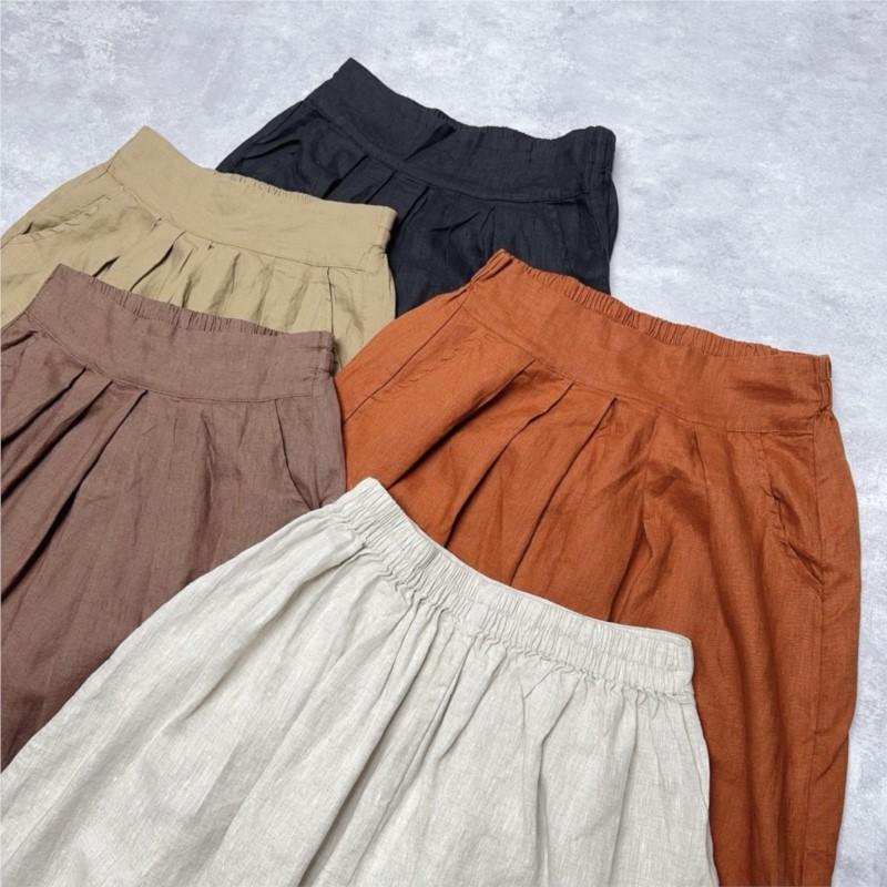 Johnature Japanese Skirts Summer Japanese Elastic Women Casual Skirts