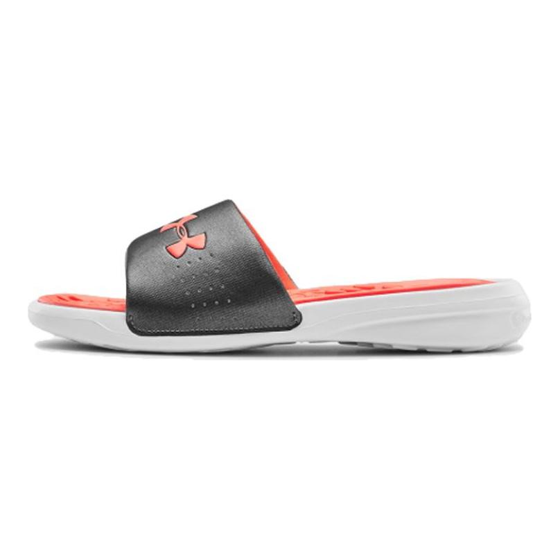 Under Armour Playmaker Fixed Strap Slippers Black/Orange Women's 3000063-104