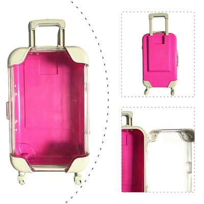 Miniature Travel Case Transparent Cover Imagination Cultivation Realistic Dollhouse Cute Mini