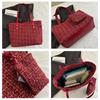 Large Capacity Women Shoulder Underarm Bags Simple Plaid Versatile Ladies Tote Bag Purse Portable Female Handbags with Zipper