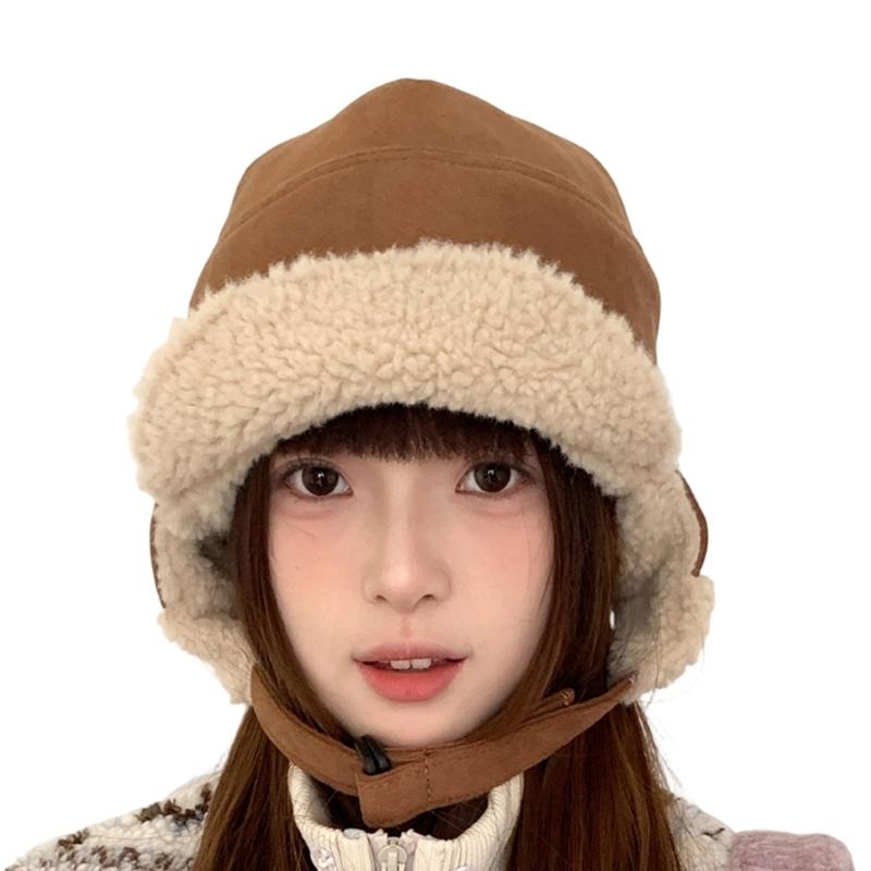 

Comfortable Faux Suedes Outer Thermally Ear Protections Cap For Skiing Outdoor Activity And Daily Commute коричневий