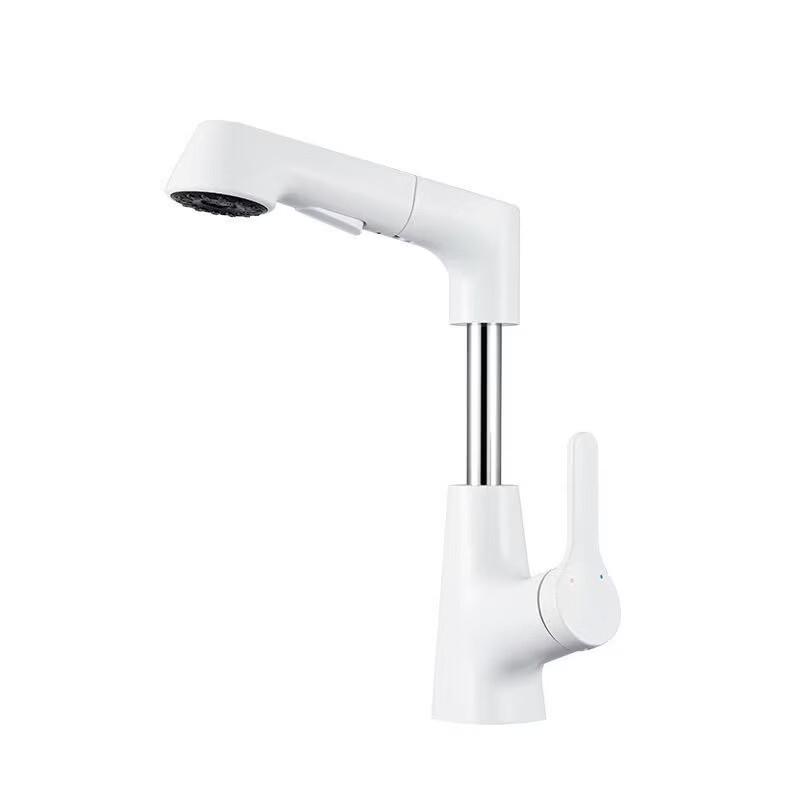OEING Gunmetal Grey Lift Pull-Out Basin Faucet