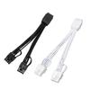 ATX3.0 Compatible 12+4Pin GPU Power Extension Cord With Double 8Pin Connectors And Enhanceds Durability