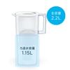 Brita Water Filter, Pitcher Type, PFOS/PFOA Removal Tested, Filtered Water Capacity: 1.15L (Total Capacity: 2.2L) [Genuine Japanese Product] Includes