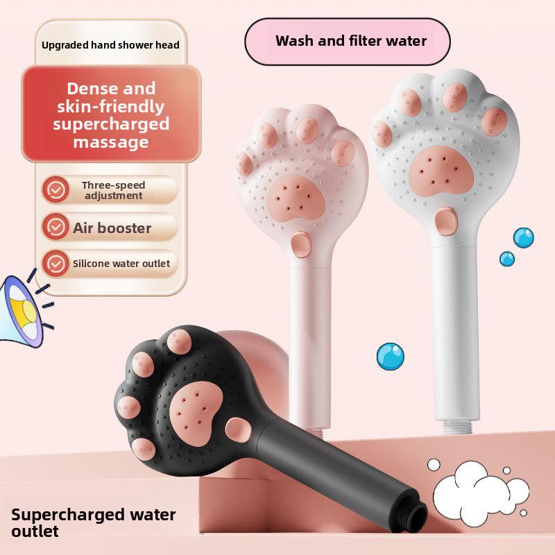 Pressurized Shower Head Hose Set Shower Bath Filter Water Heater Handheld Shower Cute Pressurized Home Shower Head Hose Set