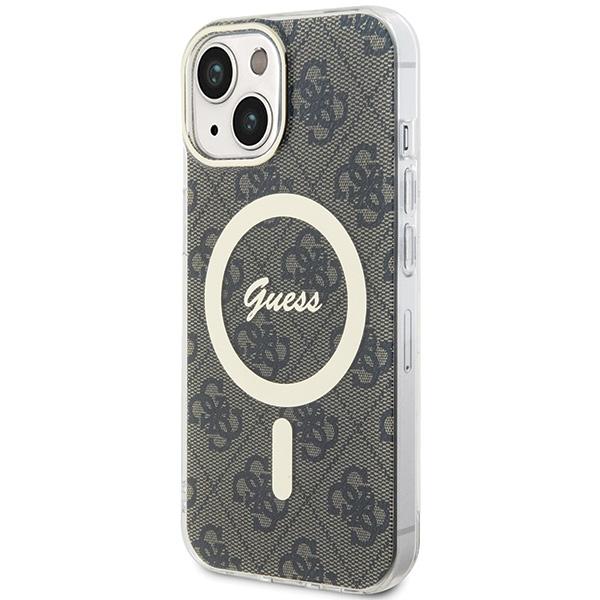 Guess GUHMP15SH4STW iPhone 15 / 14 / 13 6.1" braun/braun Hardcase IML 4G MagSafe